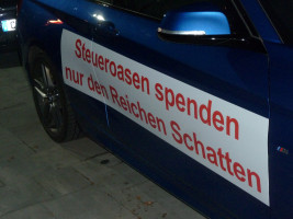 Steueroasen spenden nur Reichen Schatten!