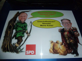 Motto des Tages.Am Fasching darf es auch mal deftig politisch sein!