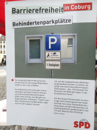 Für körperbehinderte Menschen bietet das Auto oft die einzige Möglichkeit, mobil zu sein und zu bleiben. Vor öffentlichen Einrichtungen und an wichtigen zentralen Punkten sind darum ausreichende Behindertenparkplätze sehr wichtig.